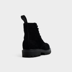 Aldo Doublezero in Black - Combat boot, Lug sole Men