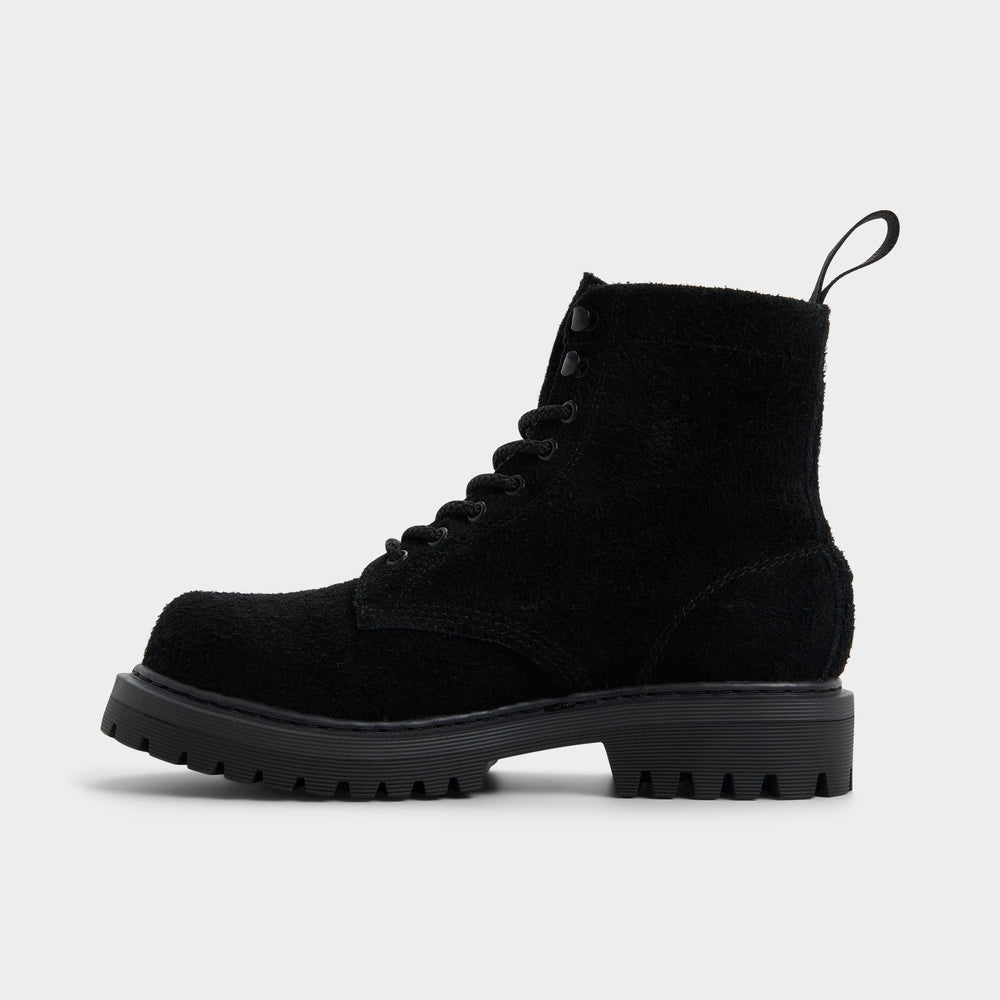 Aldo Doublezero in Black - Combat boot, Lug sole Men