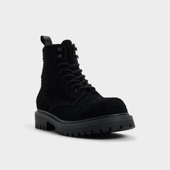 Aldo Doublezero in Black - Combat boot, Lug sole Men