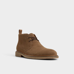 Aldo Jefrey Dark Brown Leather Suede Men's Chukka boots - Chukka boot Men