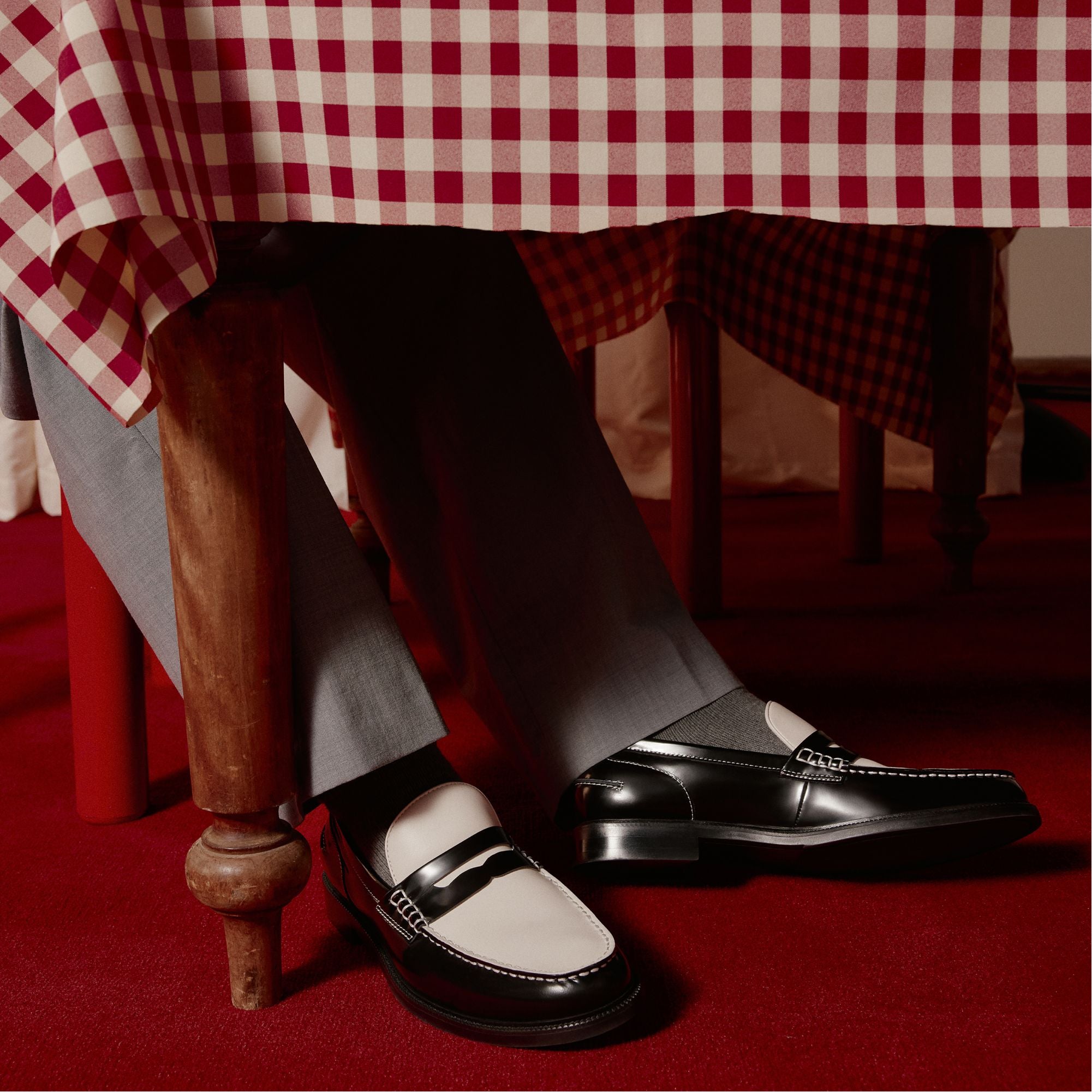 Aldo Kieran Black/White Men's Dress Shoes - Loafer Men