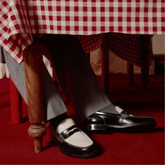 Aldo Kieran Black/White Men's Dress Shoes - Loafer Men