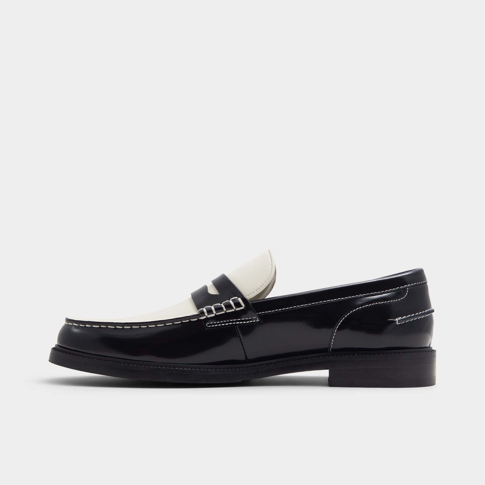 Aldo Kieran Black/White Men's Dress Shoes - Loafer Men
