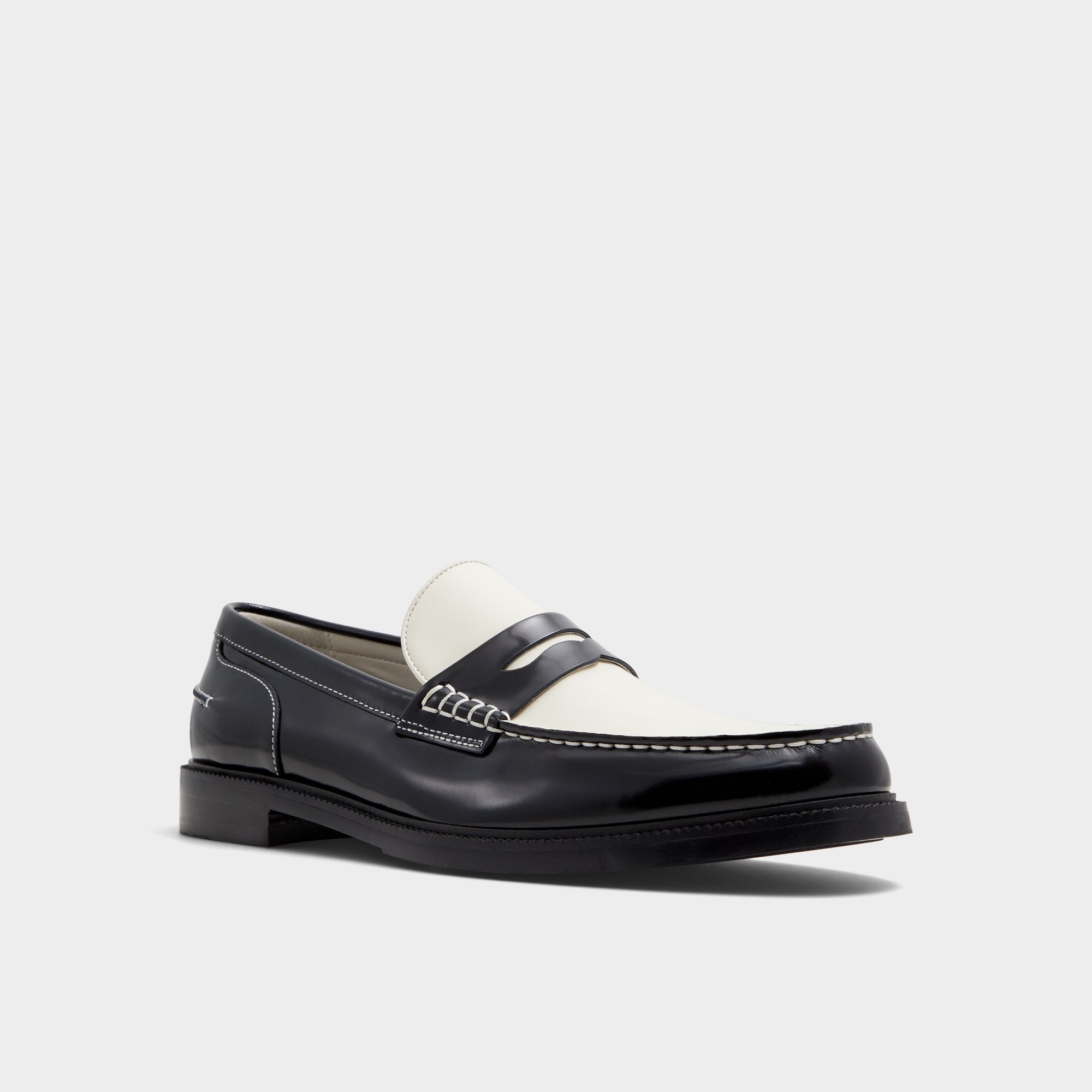 Aldo Kieran Black/White Men's Dress Shoes - Loafer Men