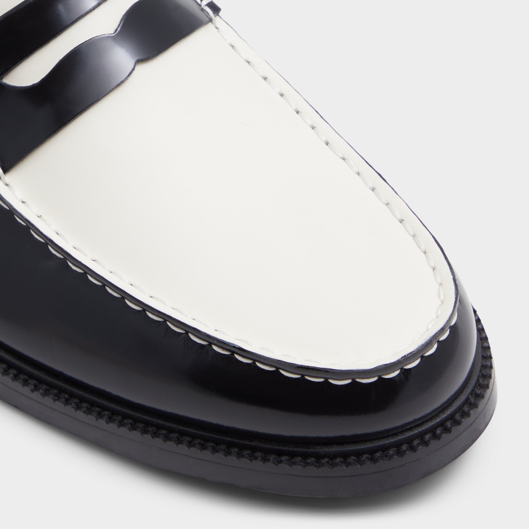 Aldo Kieran Black/White Men's Dress Shoes - Loafer Men
