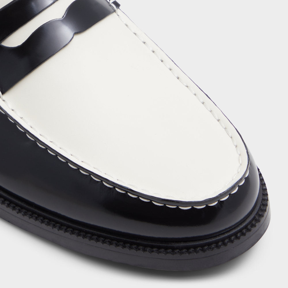 Aldo Kieran Black/White Men's Dress Shoes - Loafer Men