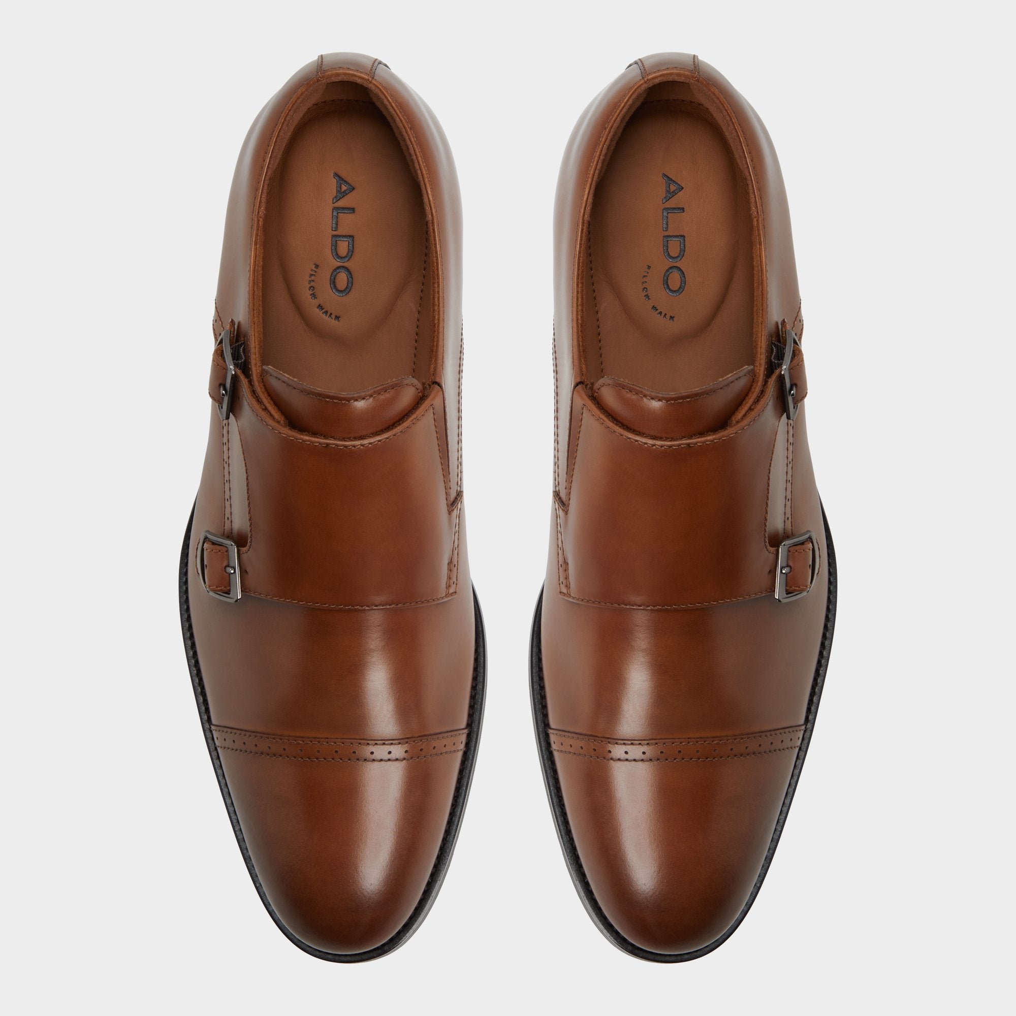Aldo Zelasien in Cognac - Monkstrap loafer Men