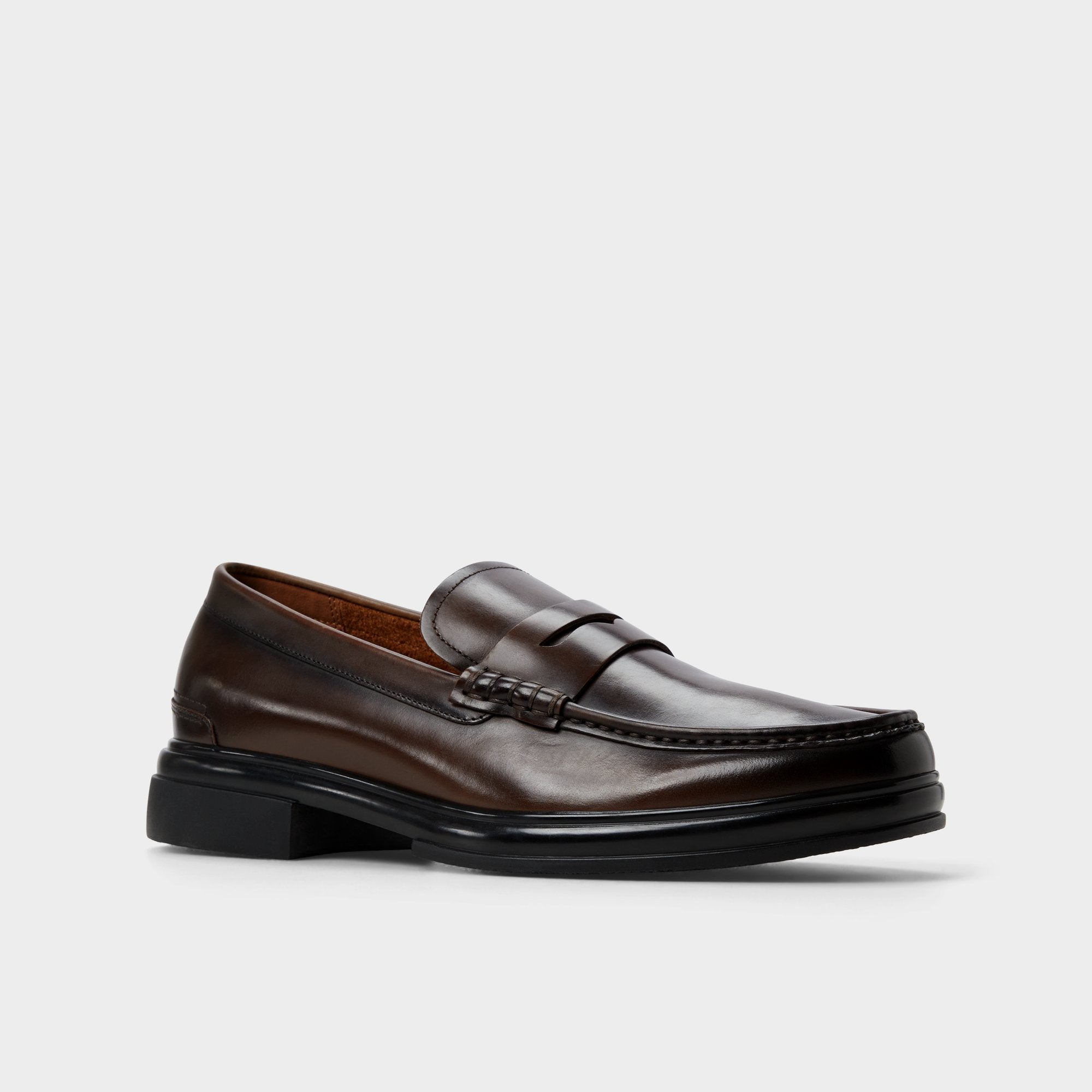 Aldo Tucker Other Brown Leather Smooth Men's Loafers & Slip-Ons - Loafer Men