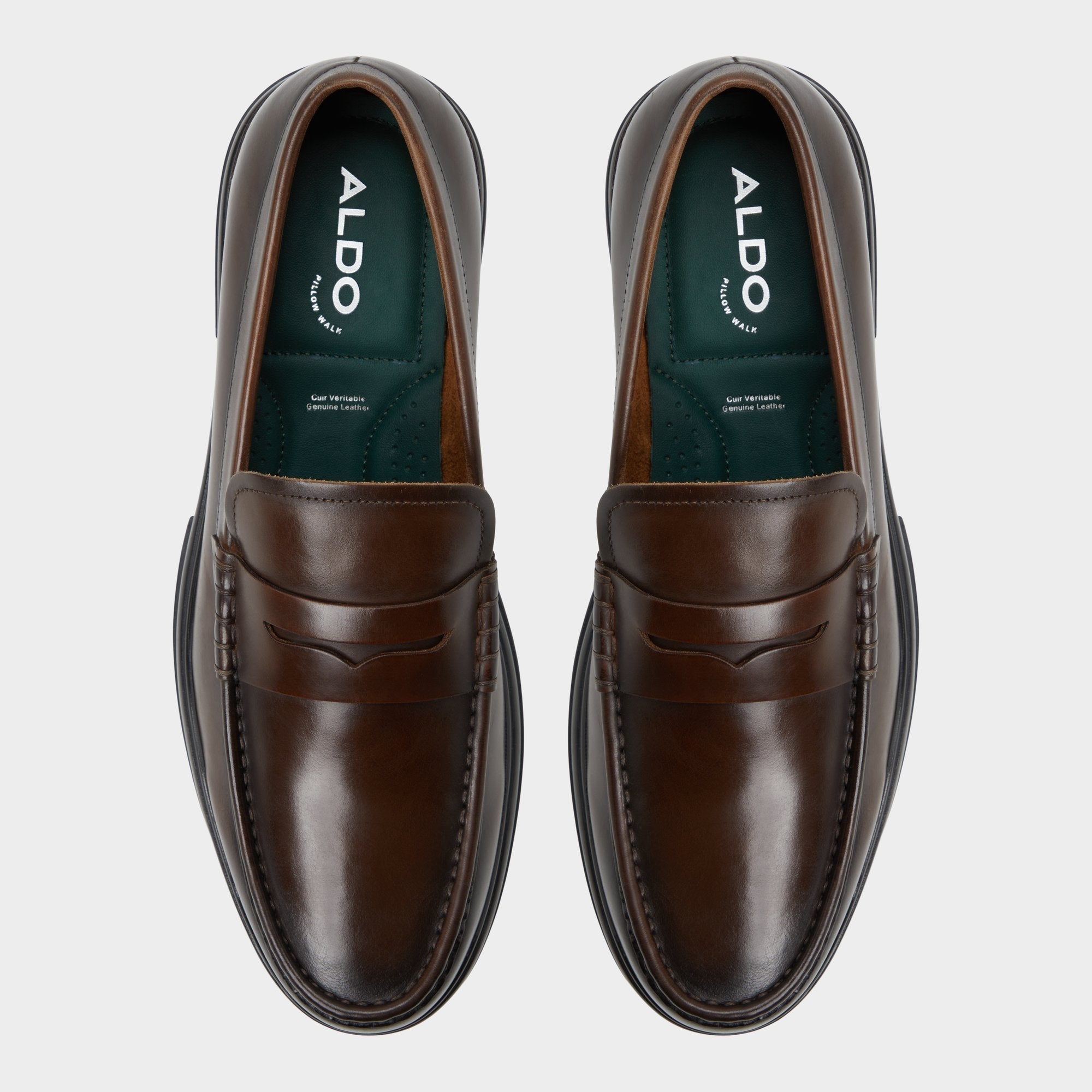 Aldo Tucker Other Brown Leather Smooth Men's Loafers & Slip-Ons - Loafer Men
