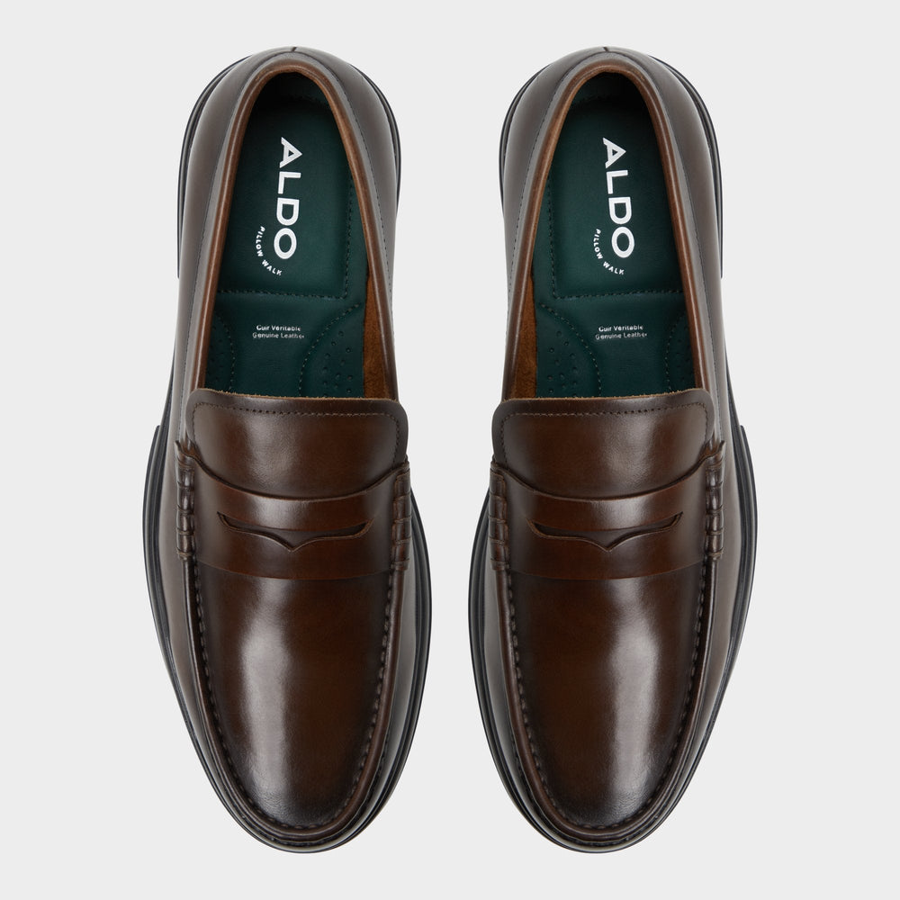 Aldo Tucker Other Brown Leather Smooth Men's Loafers & Slip-Ons - Loafer Men