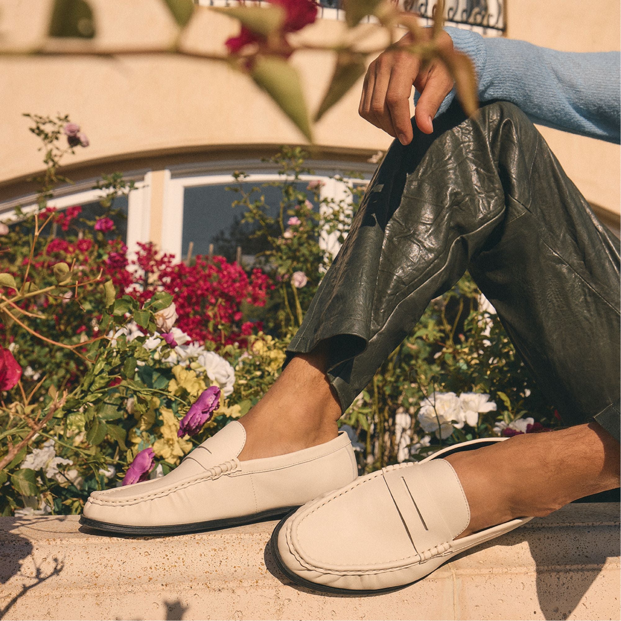Aldo Speakeasy Ivory Men's Dress Shoes - Loafer Men