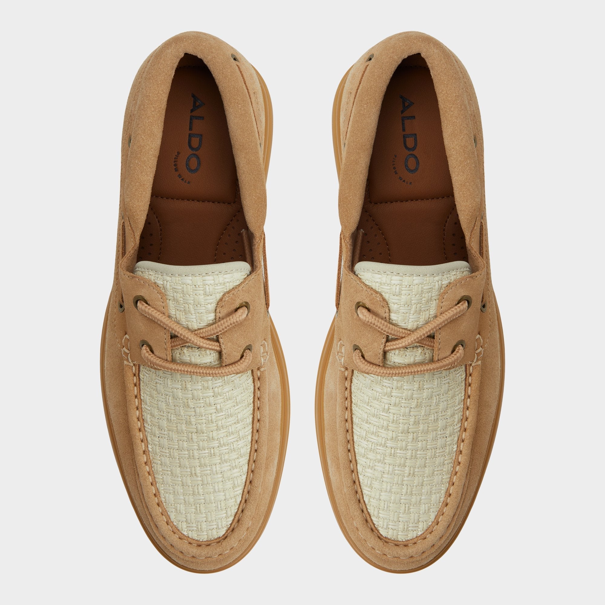 Aldo Seaexplorer Beige Men's Dress Shoes - Boat shoe Men