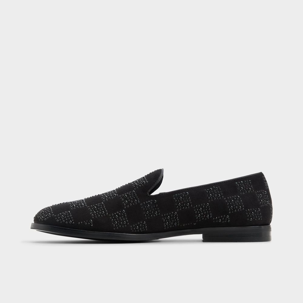 Aldo Casino Other Black Synthetic Textured Men's Dress Shoes - Loafer Men