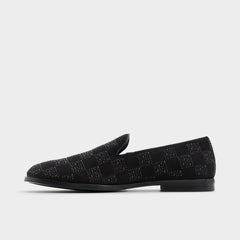 Aldo Casino Other Black Synthetic Textured Men's Dress Shoes - Loafer Men