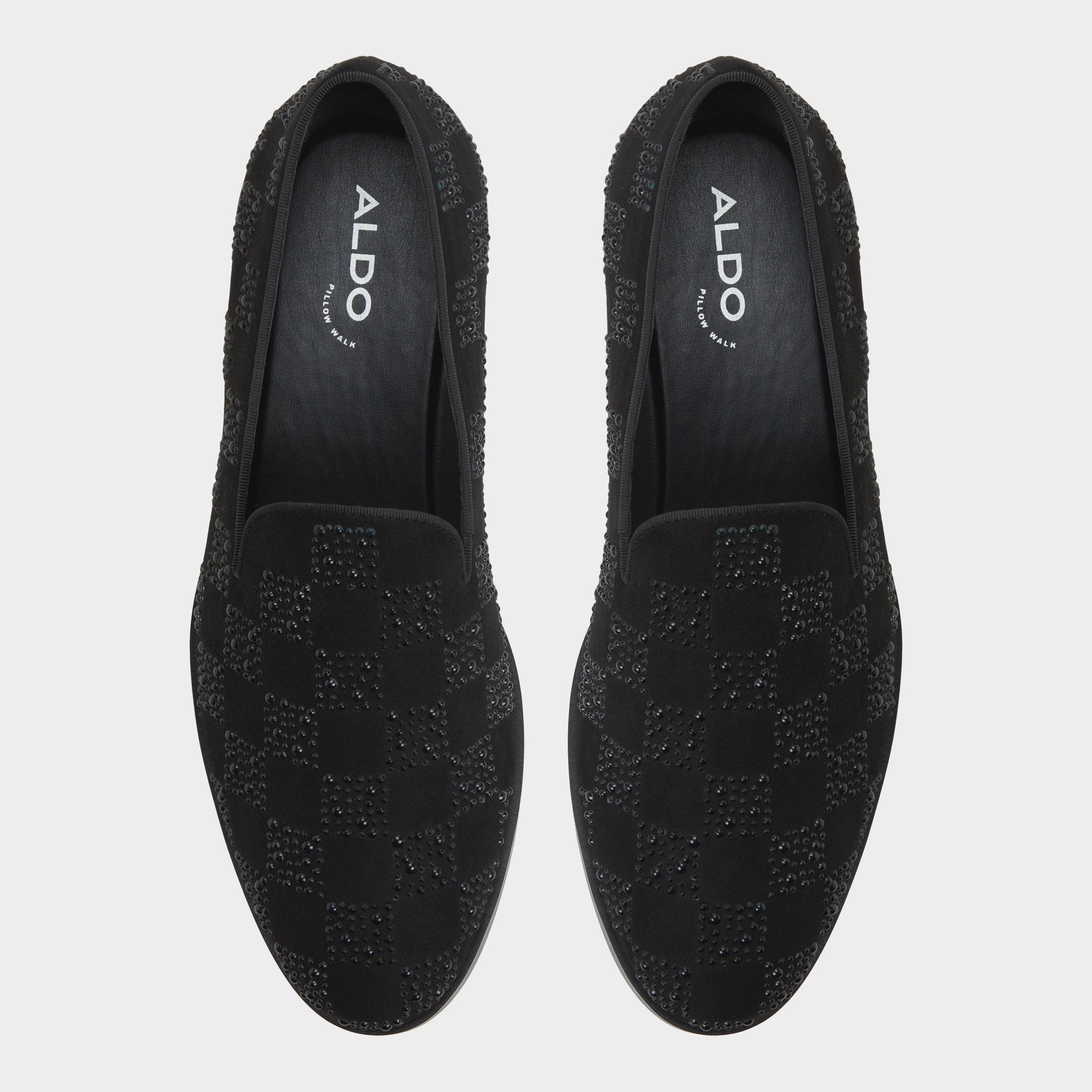 Aldo Casino Other Black Synthetic Textured Men's Dress Shoes - Loafer Men