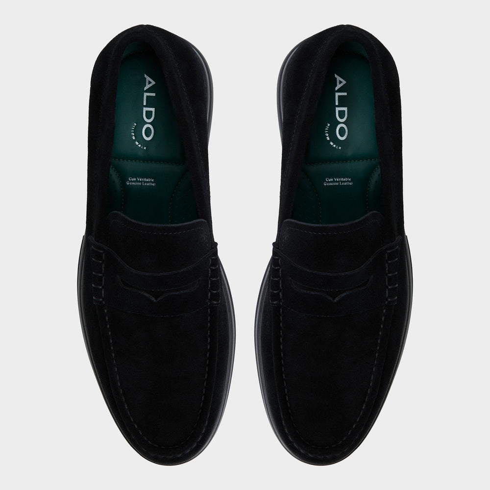 Aldo Tucker Black/Black Men's Dress Shoes - Loafer Men