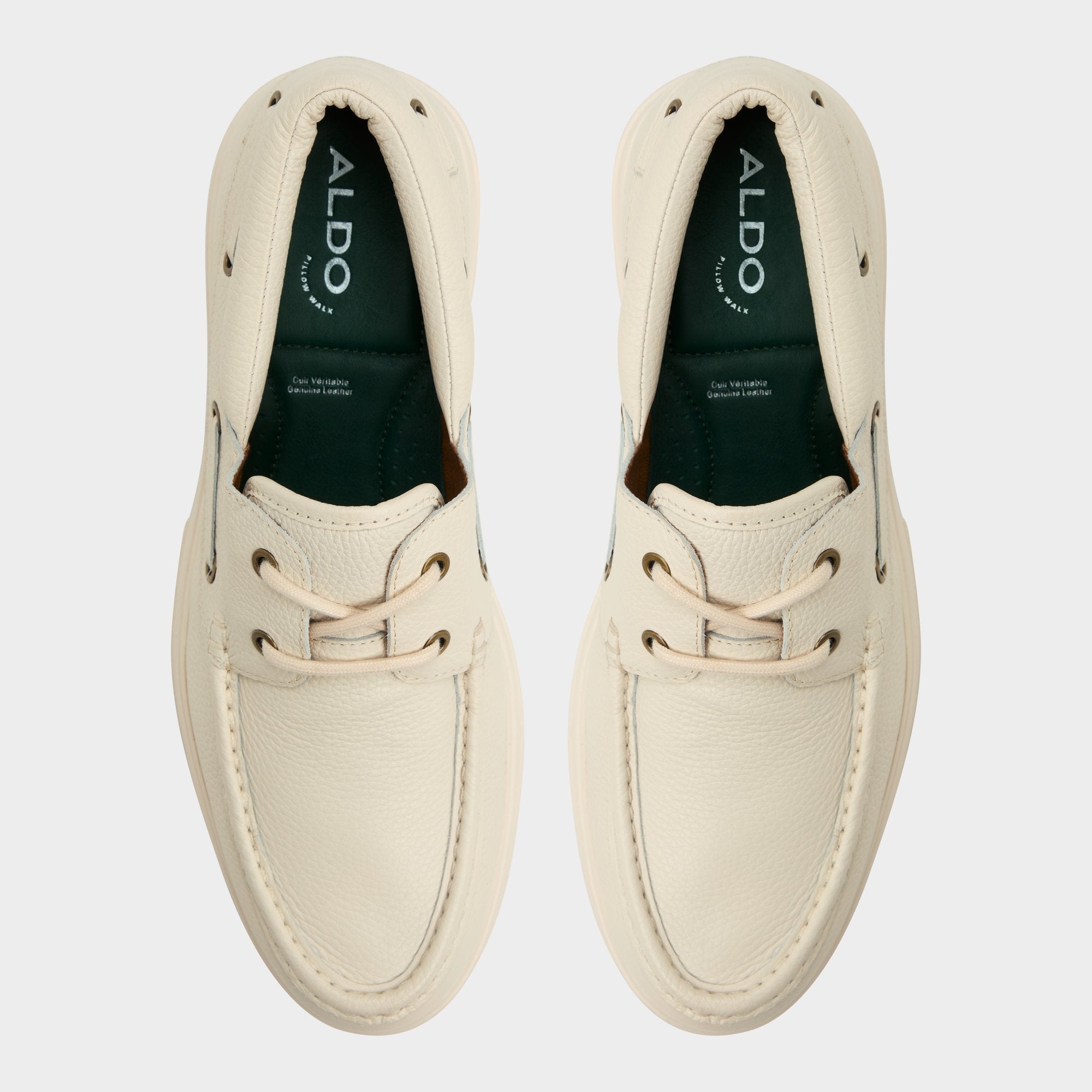 Aldo Seaexplorer Ivory Men's Dress Shoes - Boat shoe Men