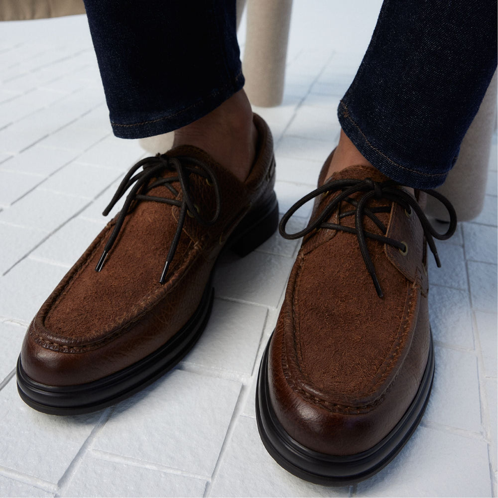Aldo Seaexplorer Cognac Men's Dress Shoes - Boat shoe Men