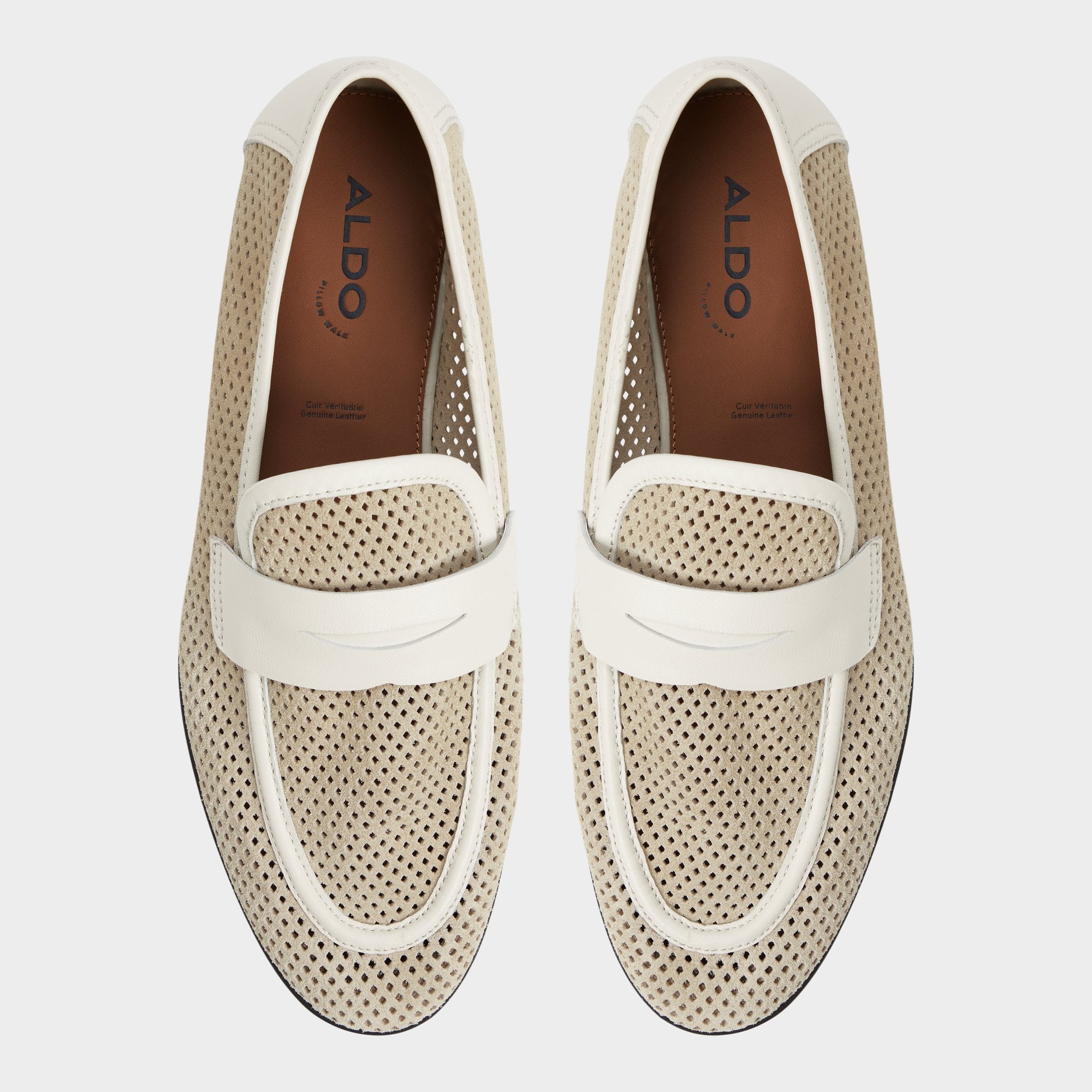Aldo Arnold Beige Men's Dress Shoes - Loafer Men