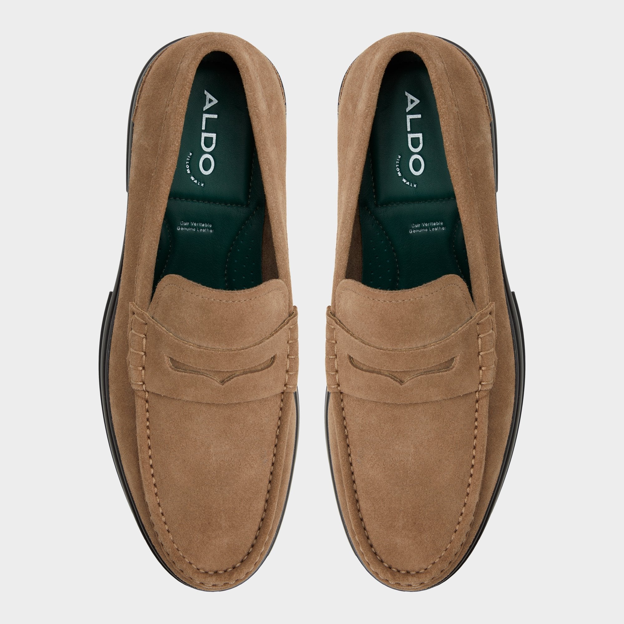 Aldo Tucker Other Brown Leather Suede Men's Dress Shoes - Loafer Men