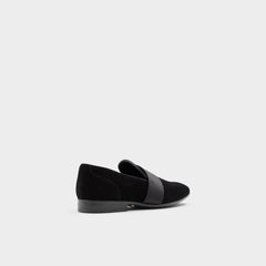 Aldo Asaria Open Black Leather Suede Men's Loafers & Slip-Ons - Loafer Men