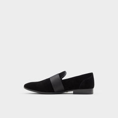 Aldo Asaria Open Black Leather Suede Men's Loafers & Slip-Ons - Loafer Men
