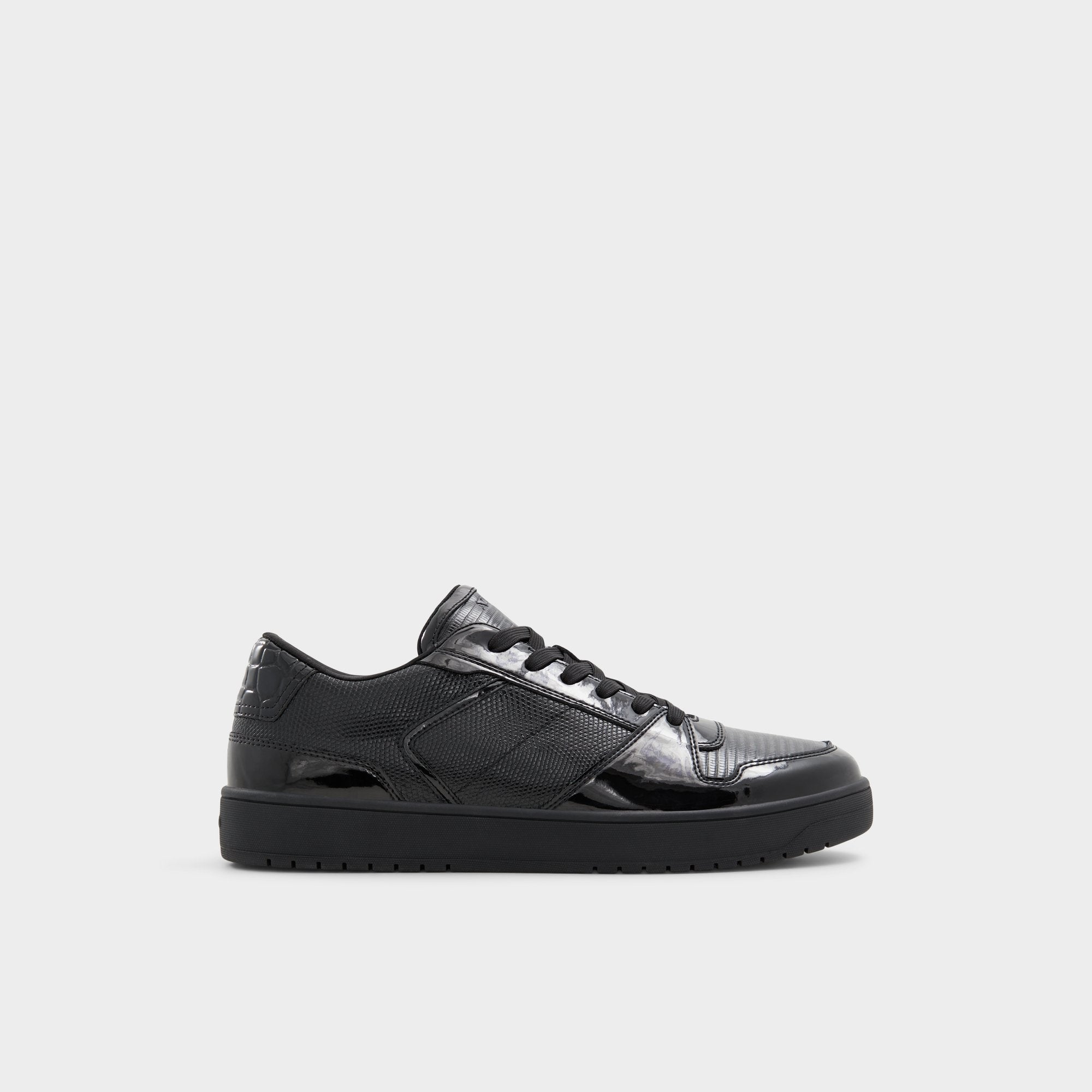 Aldo Zethan Black Synthetic Patent Men's Low top - Low top sneaker, Cup sole Men