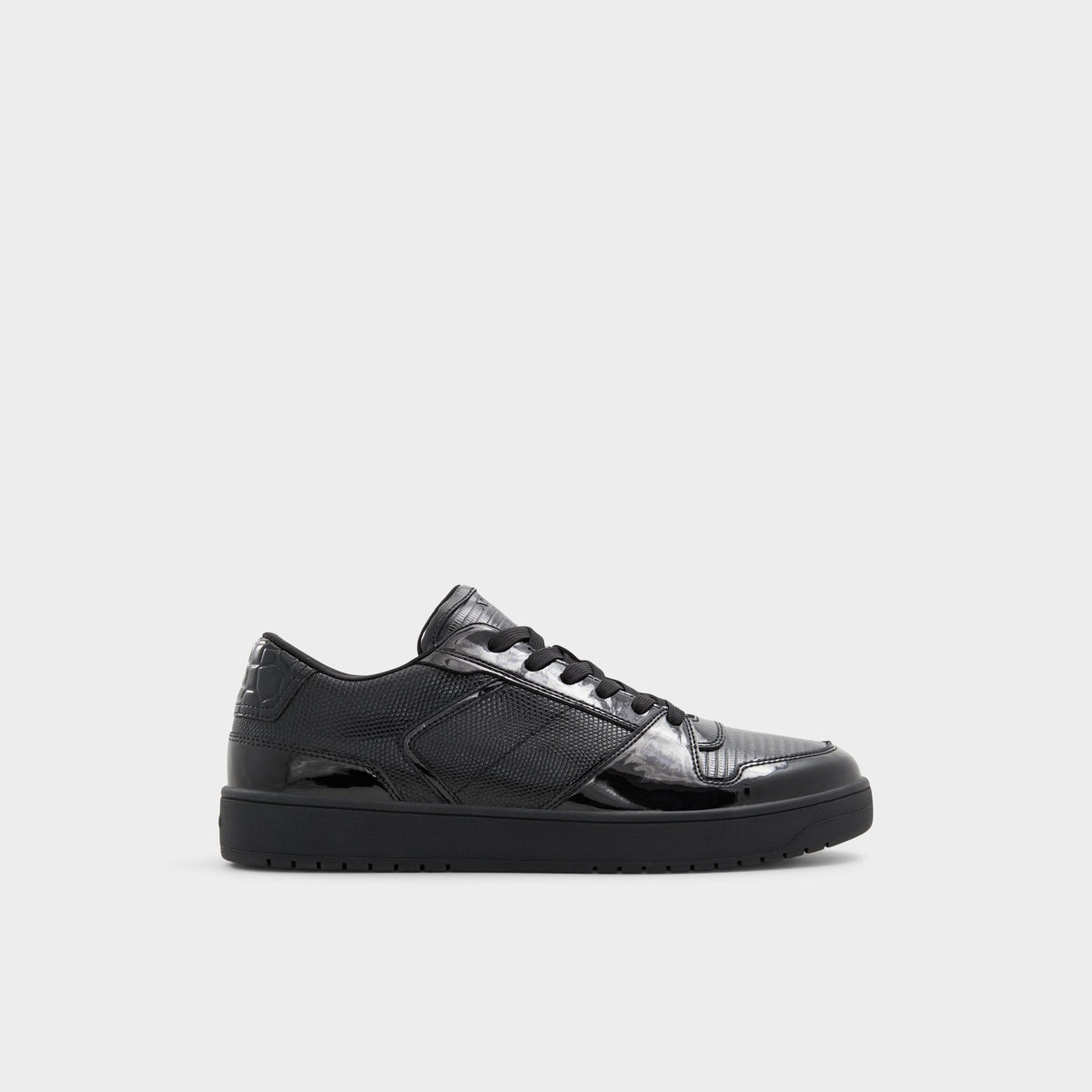 Aldo Zethan Black Synthetic Patent Men's Low top - Low top sneaker, Cup sole Men