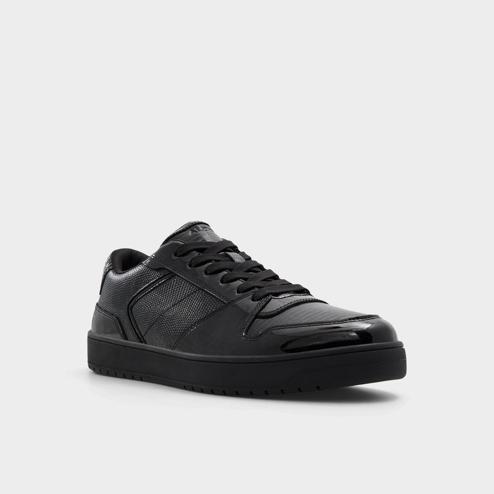 Aldo Zethan Black Synthetic Patent Men's Low top - Low top sneaker, Cup sole Men