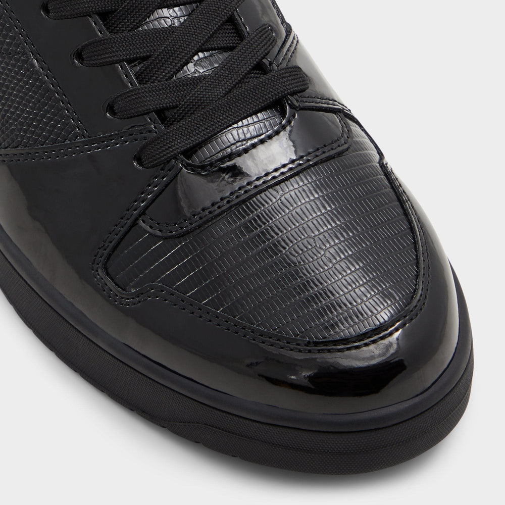 Aldo Zethan Black Synthetic Patent Men's Low top - Low top sneaker, Cup sole Men