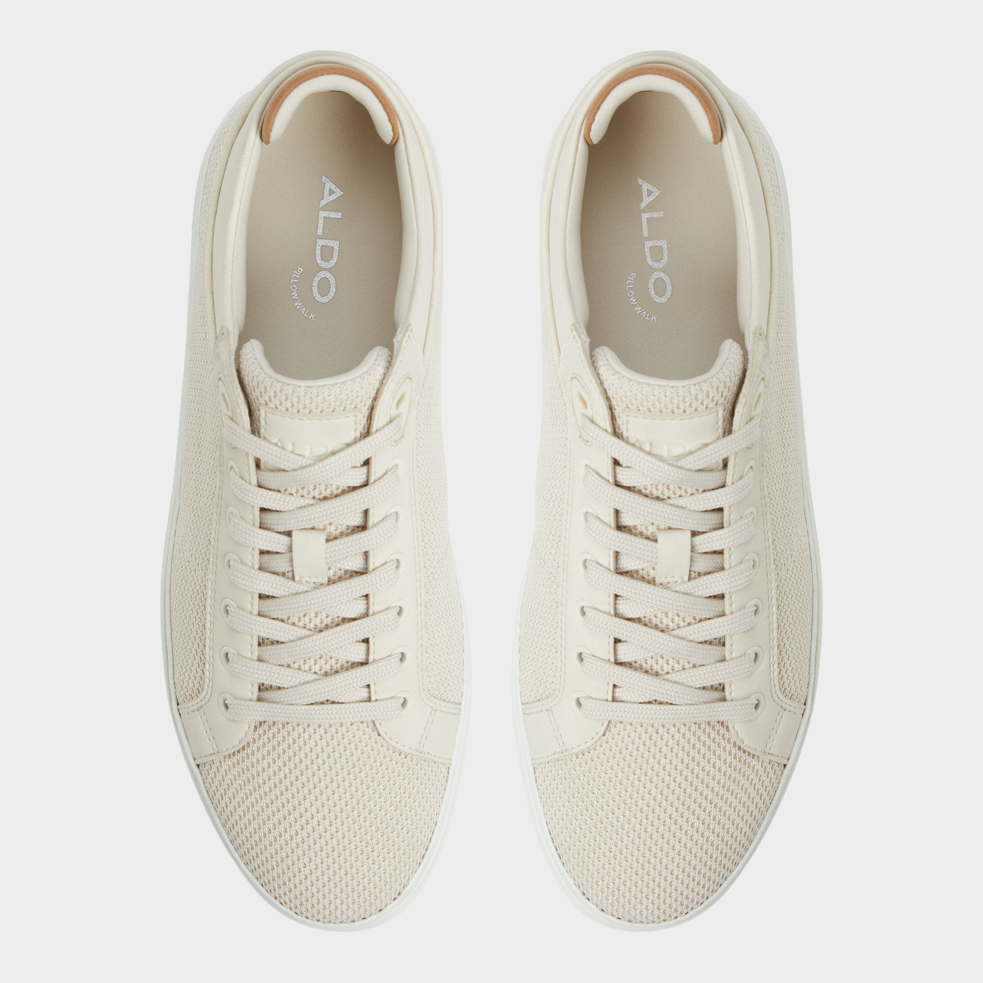 Aldo Finespec Bone Synthetic Knit Men's Low top - Low top sneaker Men