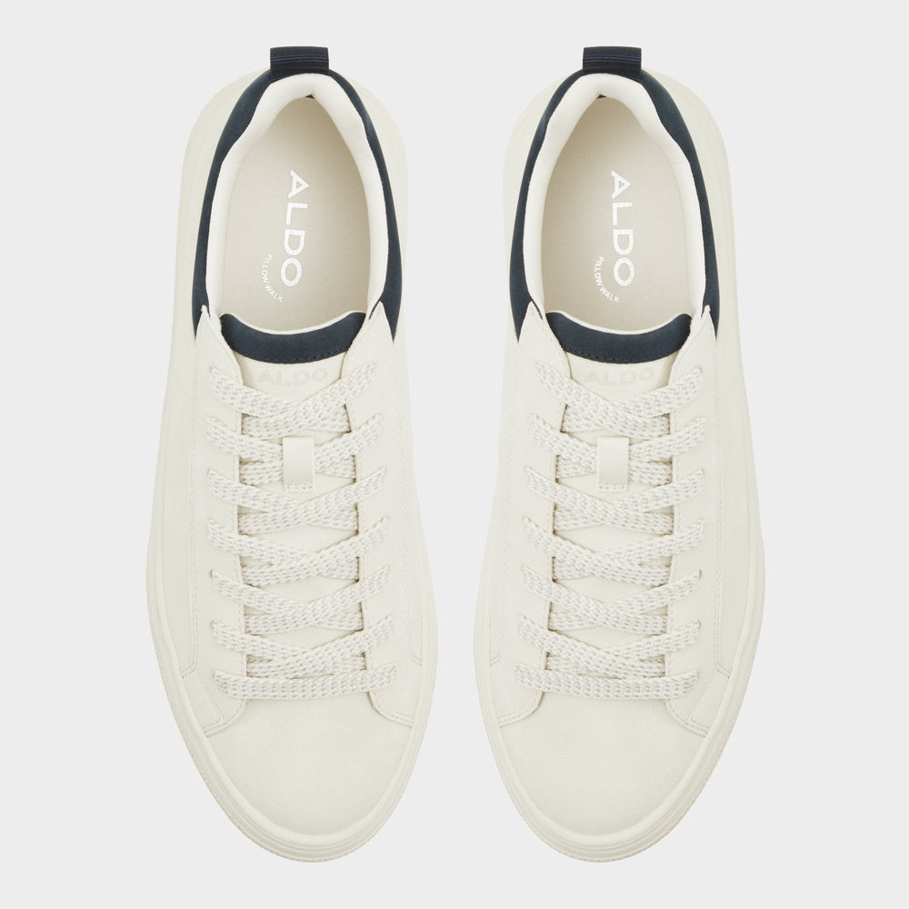 Aldo Bas White/Bone Men's Low top - Low top sneaker, Cup sole Men