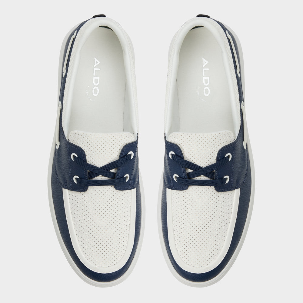 Aldo Wildwave White/Navy Men's Casual Shoes - Boat shoe Men