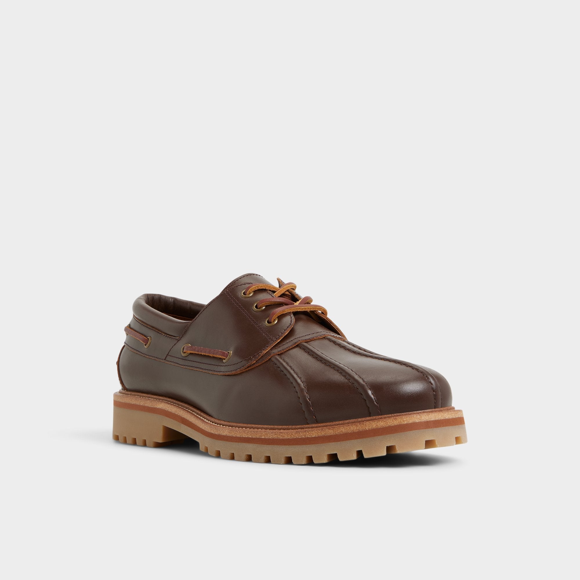 Aldo Finn in Medium Brown - Boat shoe, Lug sole Men