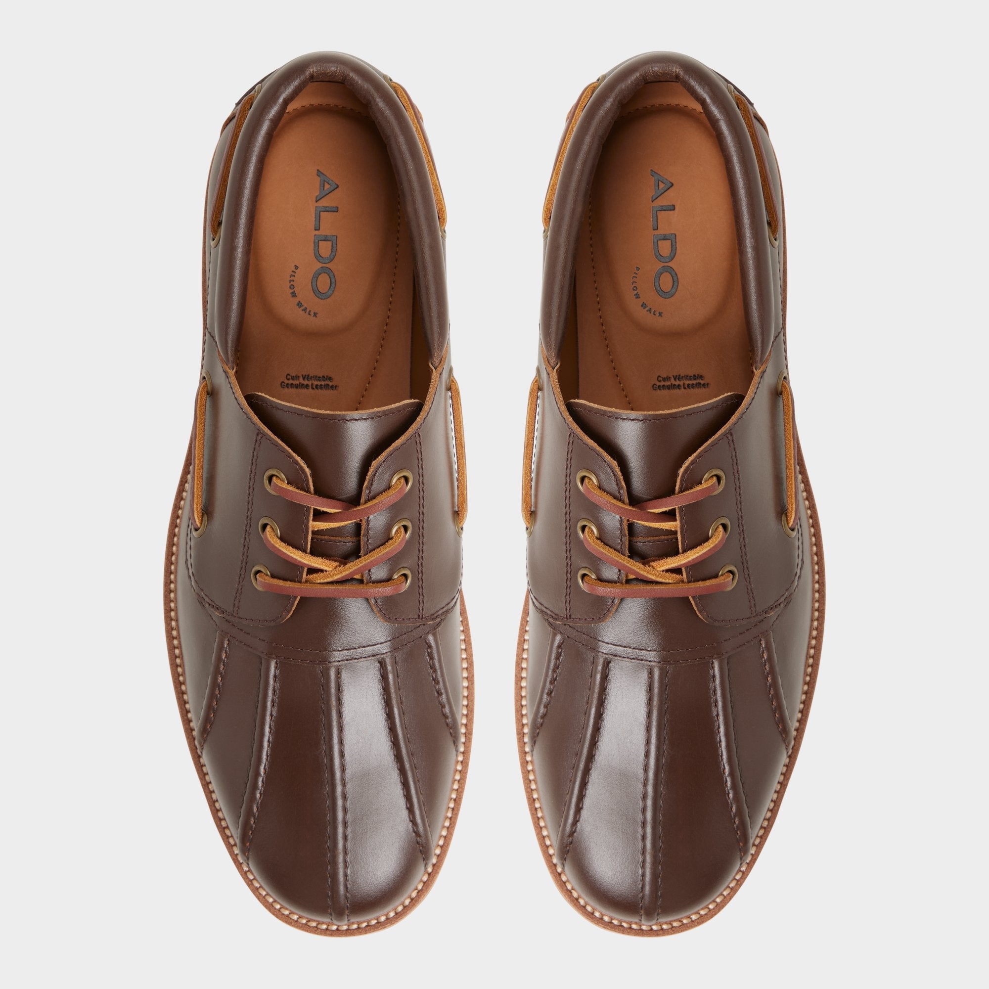Aldo Finn in Medium Brown - Boat shoe, Lug sole Men