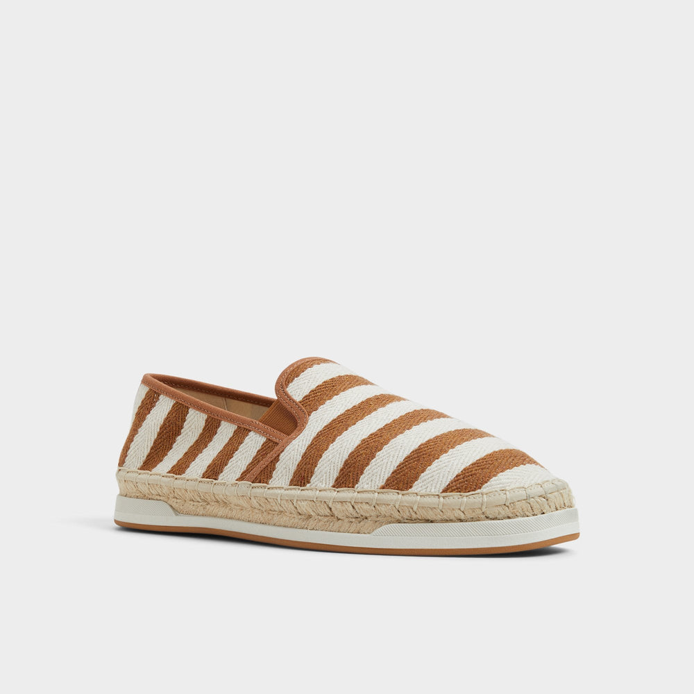Aldo Johnney Cognac Textile Canvas Men's Espadrilles - Espadrille Men