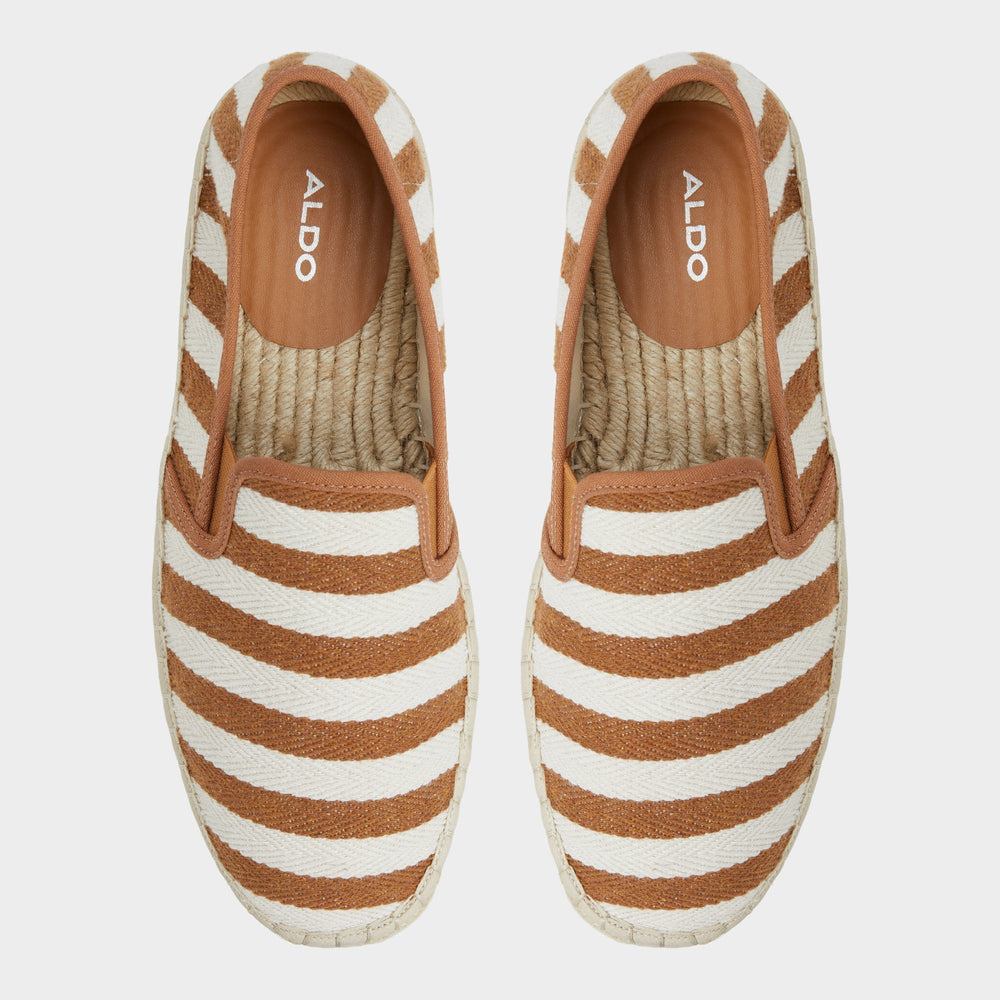 Aldo Johnney Cognac Textile Canvas Men's Espadrilles - Espadrille Men