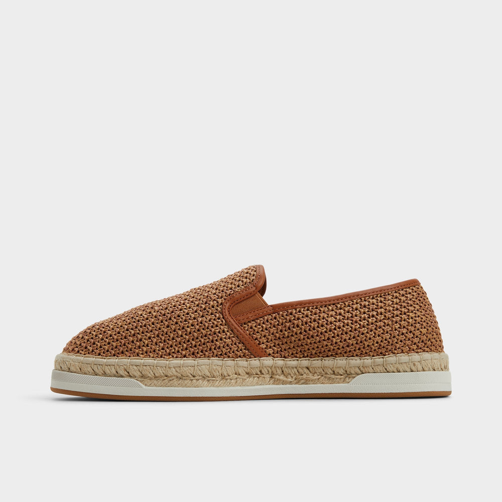 Aldo Johnney Cognac Textile Raffia Men's Espadrilles - Espadrille Men