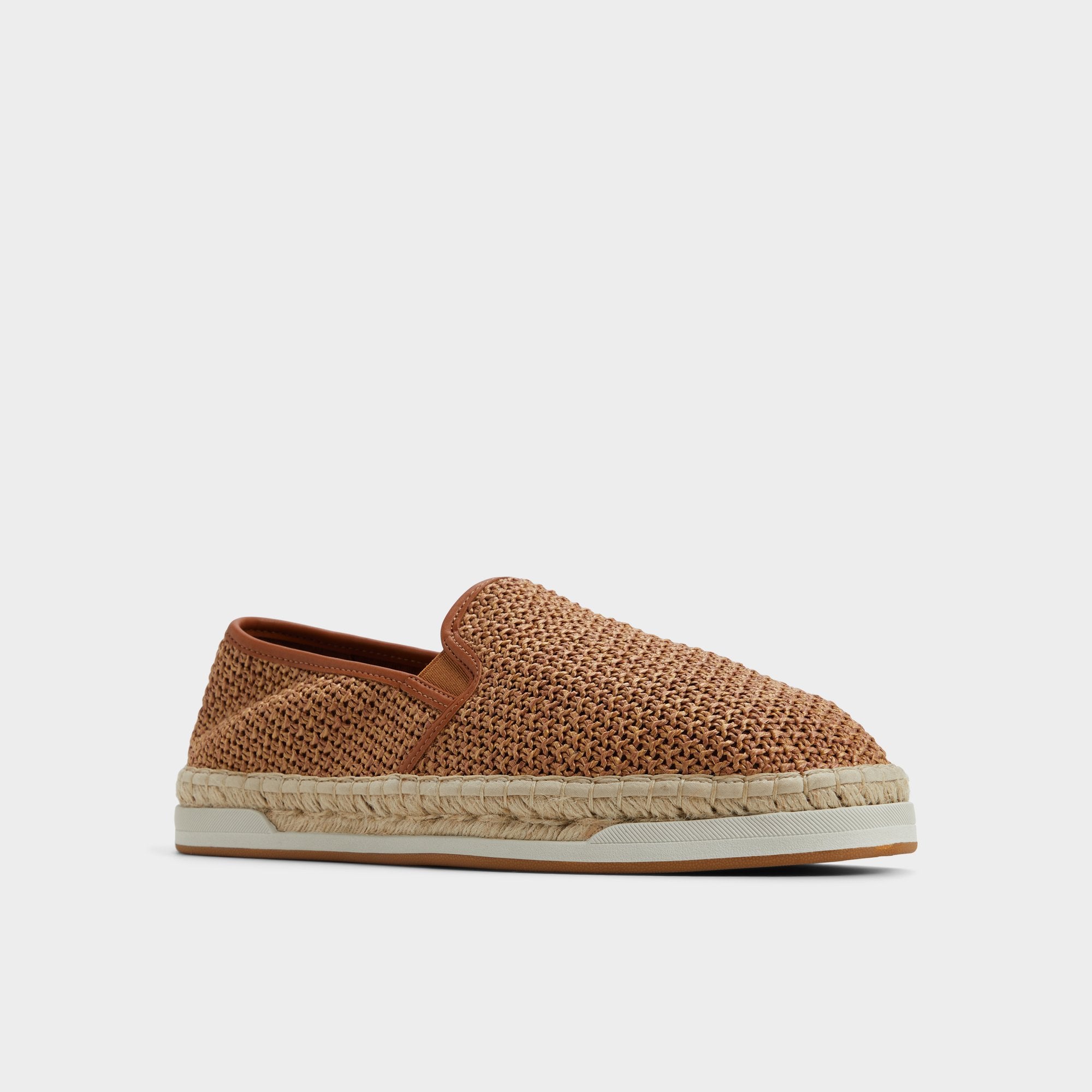 Aldo Johnney Cognac Textile Raffia Men's Espadrilles - Espadrille Men