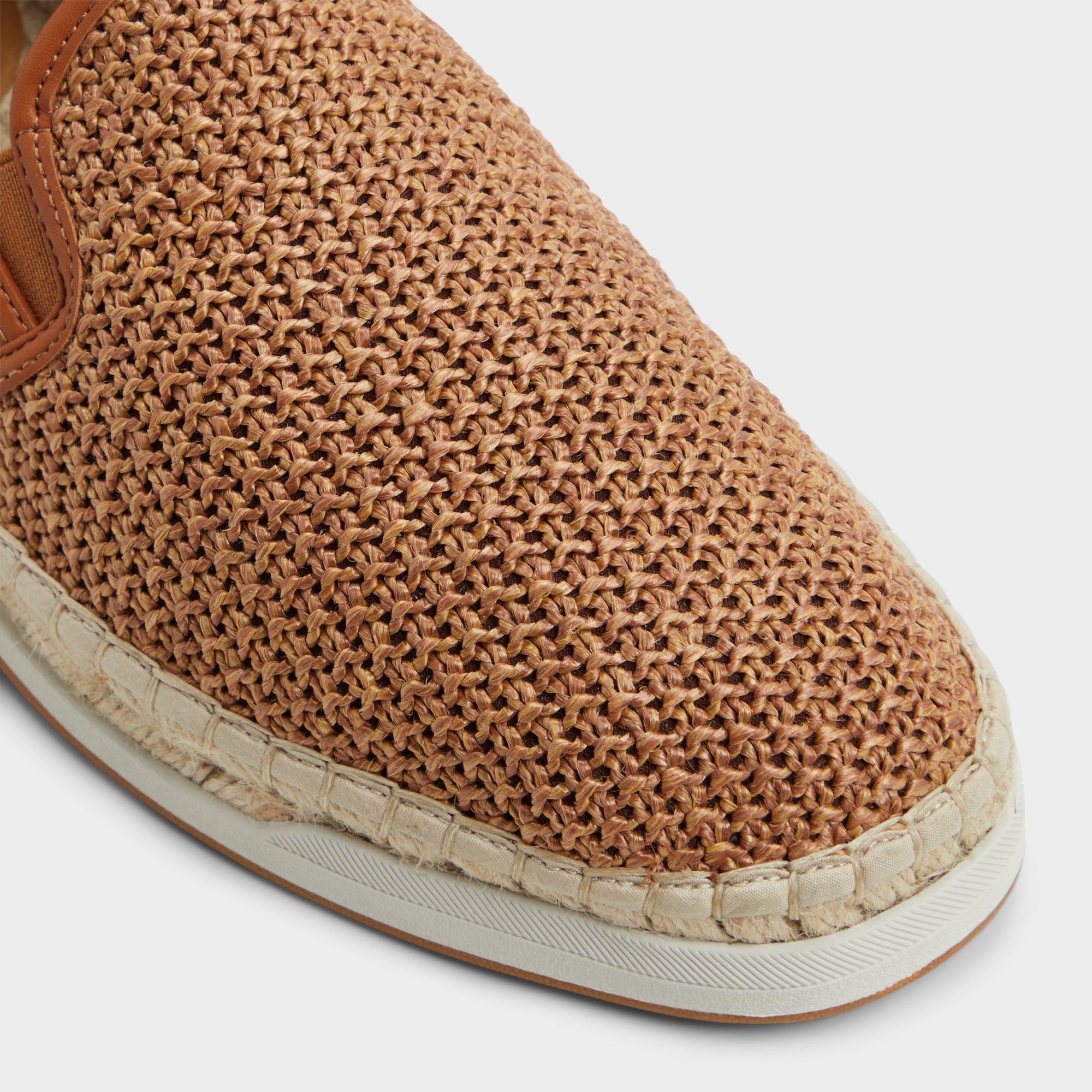 Aldo Johnney Cognac Textile Raffia Men's Espadrilles - Espadrille Men