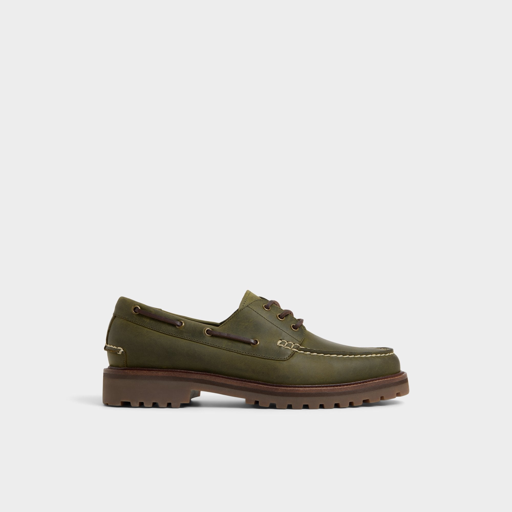Aldo Cedric in Khaki - Boat shoe Men