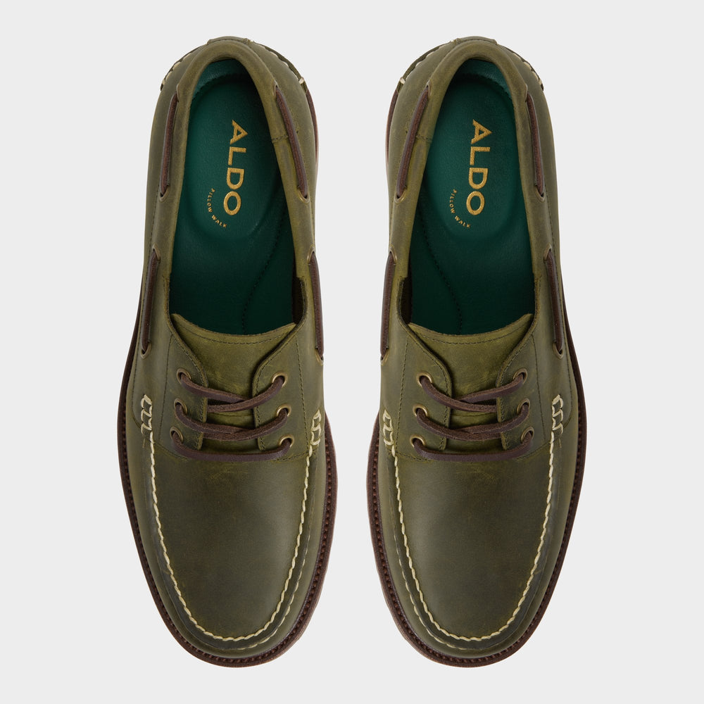 Aldo Cedric in Khaki - Boat shoe Men