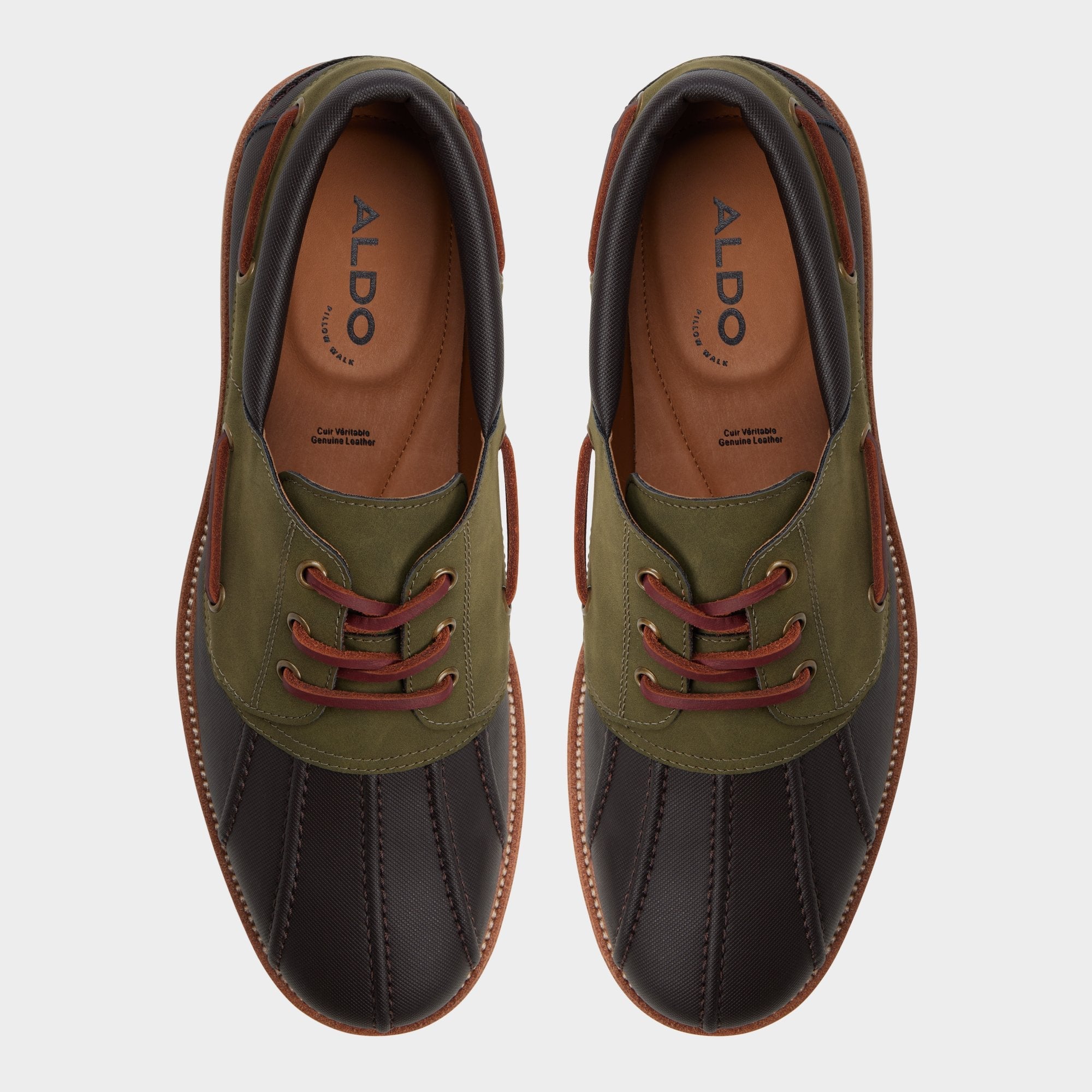 Aldo Finn in Brown Primary Multi - Boat shoe, Lug sole Men
