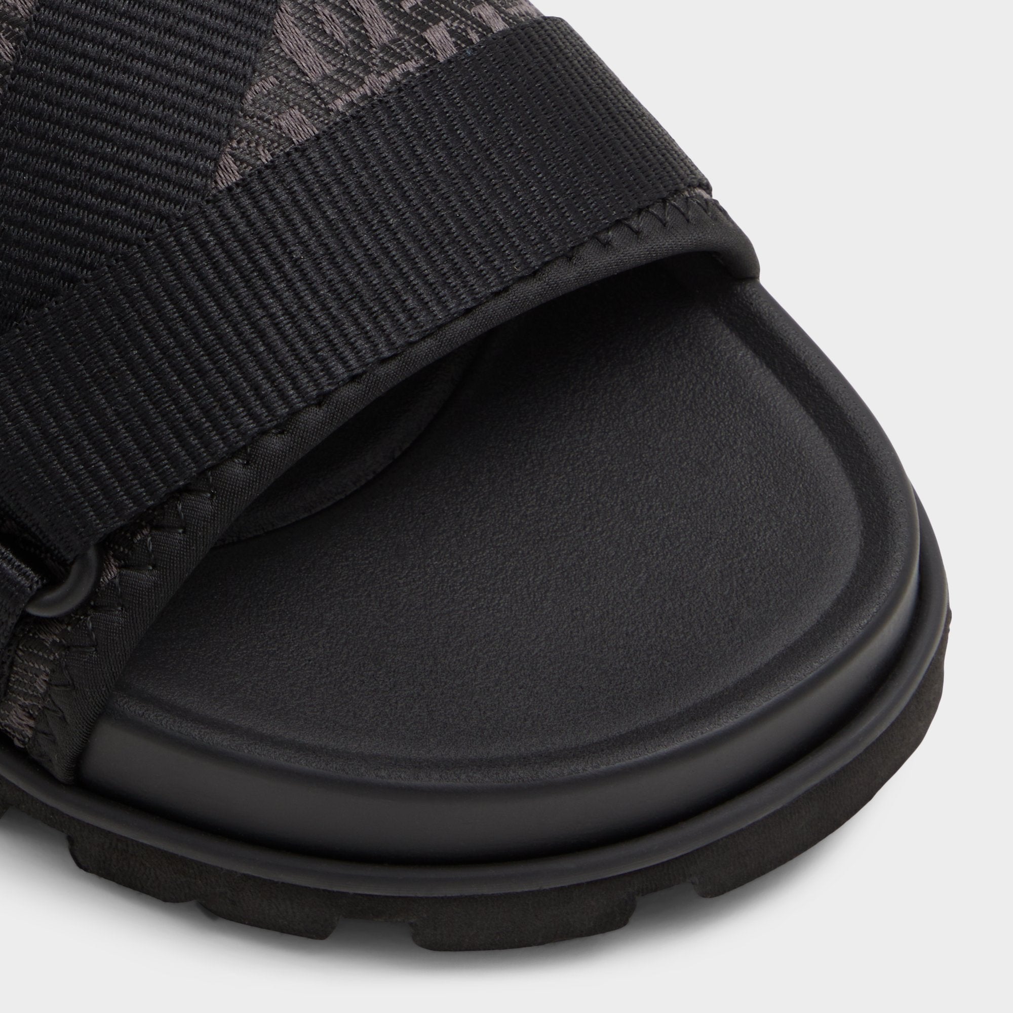 Aldo Deniels Open Black Men's Slides - Slide sandal Men