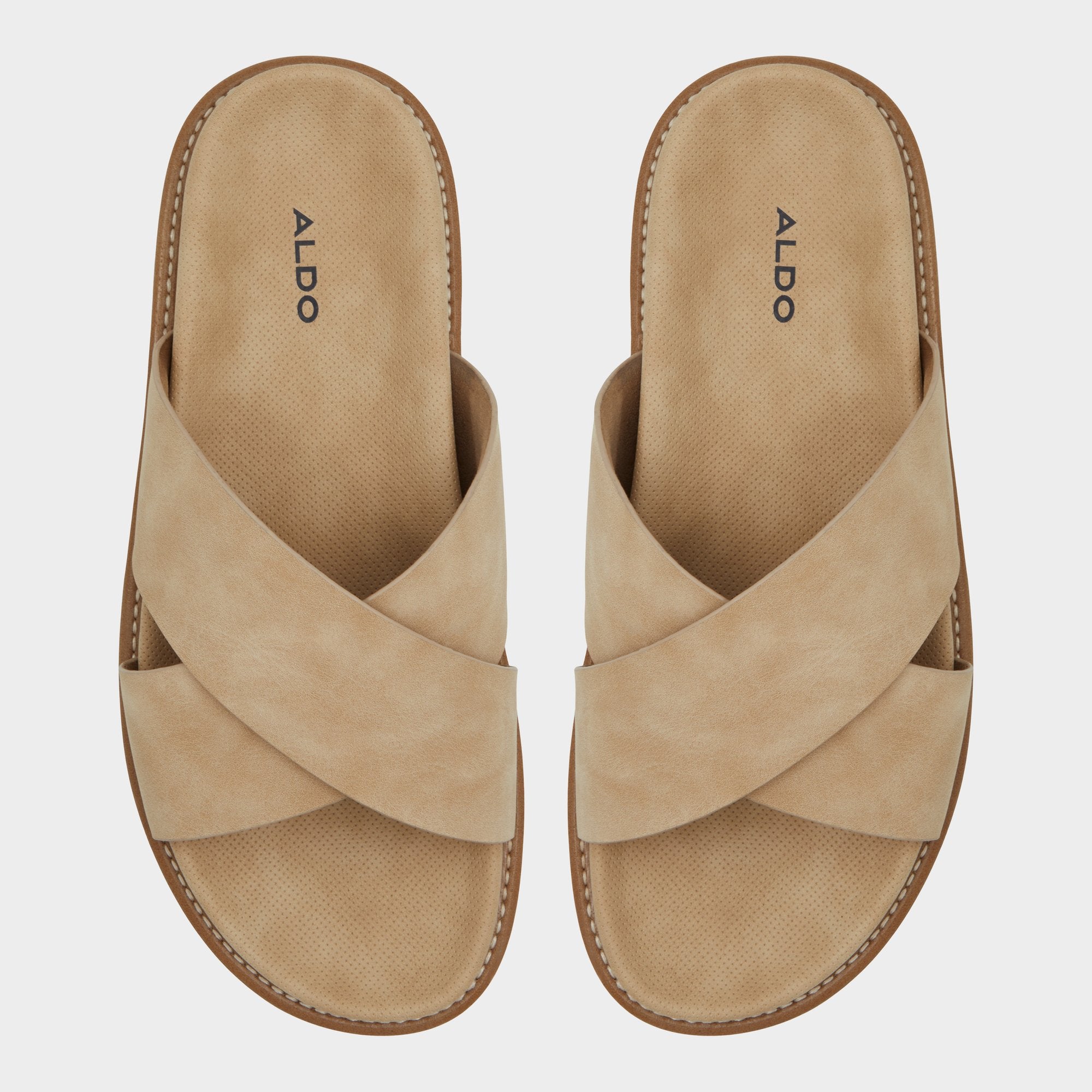 Aldo Marrin Beige Men's Slides - Slide sandal Men