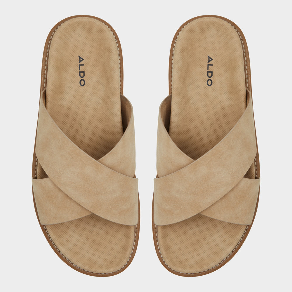 Aldo Marrin Beige Men's Slides - Slide sandal Men