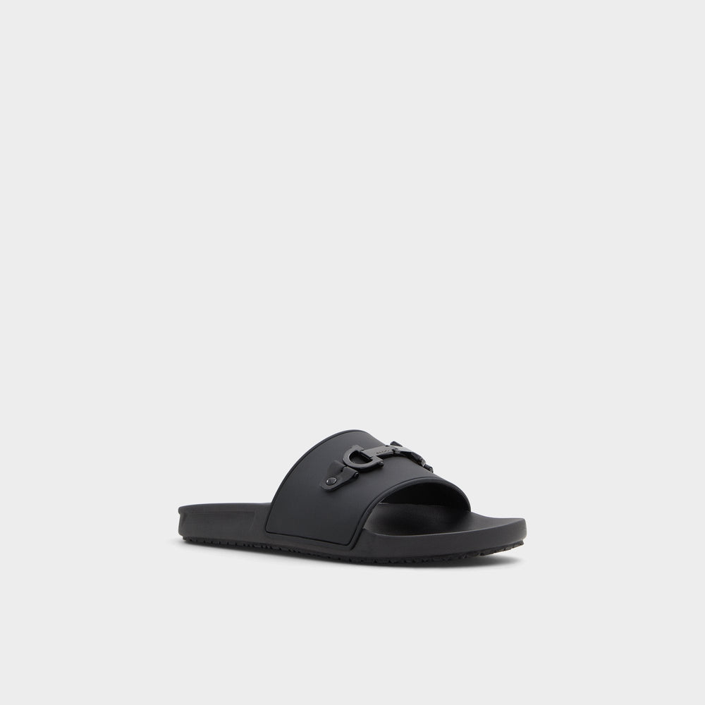 Aldo Loungeslide Black Men's Slides - Slide sandal Men