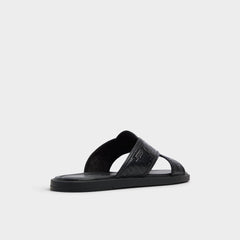 Aldo Olino Open Black Men's Slides - Slide sandal Men