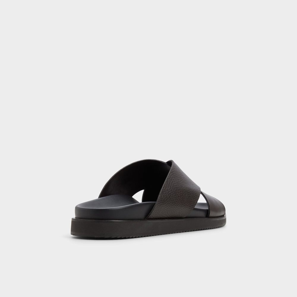 Aldo Darley Dark Brown Men's Sandals & Slides - Strappy flat sandal Men
