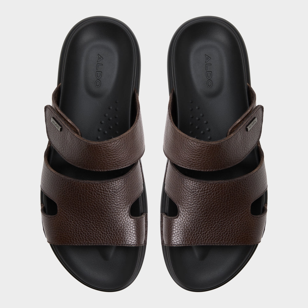 Aldo Windham Dark Brown Men's Sandals & Slides - Slide sandal Men